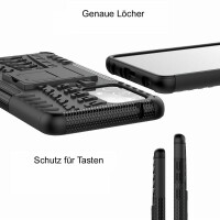 Handy Tasche für SAMSUNG Galaxy Hülle Handyhülle Schutzhülle Outdoor Case Schale Galaxy A52 5G Schwarz