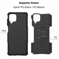 Handy Tasche für SAMSUNG Galaxy Hülle Handyhülle Schutzhülle Outdoor Case Schale Galaxy A52 5G Schwarz