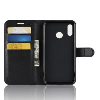 Handy Tasche Huawei Handyhülle Cover Case Klapp Schutz Hülle Etui Wallet Bumper Huawei P Smart+ Schwarz