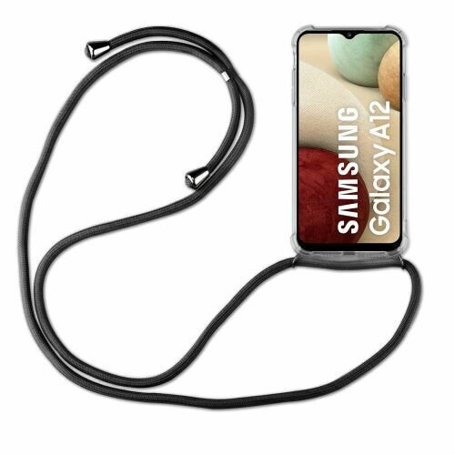 Handykette für Samsung Galaxy A12 Handyhülle mit Band Schutz Hülle Handy Tasche