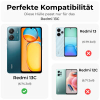 Hülle für Xiaomi Redmi 13C Handyhülle Handytasche Silikon Case Bumper Back Cover