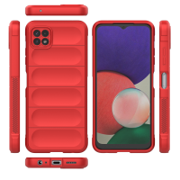 Hülle für Samsung Galaxy A22 5G - Schutzhülle Handyhülle - [Kamera Schutz] Case Rot