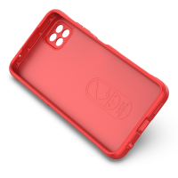 Hülle für Samsung Galaxy A22 5G - Schutzhülle Handyhülle - [Kamera Schutz] Case Rot