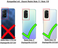Hülle für Xiaomi Redmi Note 11 / 11S, Schutzhülle Klapphülle Handy Tasche Etui Lila