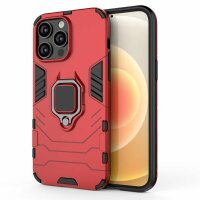 Handyhülle für Apple iPhone 14 Pro Max - Ring Panzer Cover Rot