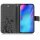 Huawei Handy Tasche Handyhülle Schutz Hülle Blumen Flip Cover Buch Case Etui Huawei P30 Schwarz