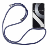 Handykette für Xiaomi 13 Lite Handyhülle mit Band Hülle mit Kordel Handy Tasche Blau