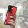 Outdoor Panzer Hülle für Samsung Galaxy S24+ mit Kameraschutz Ringhalter Bumper Rot
