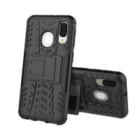 Handy Tasche für Samsung Galaxy Case Panzer Hülle Cover Schutzhülle Etui Bumper Galaxy A40 SM-A405 Blau