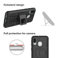 Handy Tasche für Samsung Galaxy Case Panzer Hülle Cover Schutzhülle Etui Bumper Galaxy A40 SM-A405 Blau