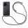 Handykette für Xiaomi Redmi Note 12 4G Handyhülle mit Band Hülle mit Kordel TPU Grau