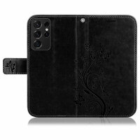 Handyhülle für Samsung Galaxy S21 Ultra 5G Hülle Handy Tasche Flip Case Etui TPU