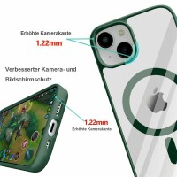 Bumper MagSafe mit integrierter Magnet für iPhone 14 Pro Plus Max Hülle TPU iPhone 14 Pro Wald Grün