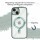 Bumper MagSafe mit integrierter Magnet für iPhone 14 Pro Plus Max Hülle TPU iPhone 14 Pro Wald Grün