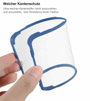 360°Grad Hülle für Samsung Galaxy S22 Ultra mit Integriertem Displayschutz Blau