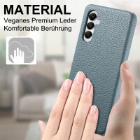 Hülle Handyhülle Stoßfeste Handy Tasche Ultra-Dünn Case Leder Bumper für Samsung Galaxy A05s Blau