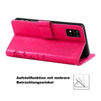 Handy Tasche ZTE Blade Hülle Schutzhülle Klapphülle Flip Case Buchhülle Etui TPU Blade A71 Pink
