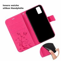 Handy Tasche ZTE Blade Hülle Schutzhülle Klapphülle Flip Case Buchhülle Etui TPU Blade A71 Pink