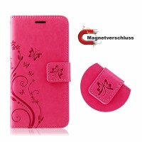 Handy Tasche ZTE Blade Hülle Schutzhülle Klapphülle Flip Case Buchhülle Etui TPU Blade A71 Pink