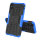 Handy Tasche für Apple iPhone Panzer Cover Case Schutz Hülle Etui Schale Bumper Apple iPhone X / XS Blau