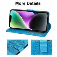 Handyhülle für Apple iPhone 14/14 Plus/14 Pro/14 Pro Max – Mandala Case PU Leder