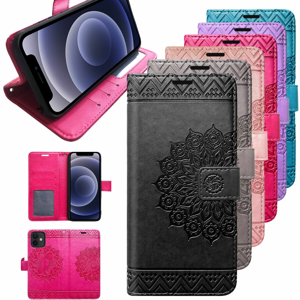 Moex Flip Case Für IPhone 12 Pro Max – 360° Schutz, Magnetverschluss, PU-Leder