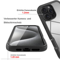 Handyhülle für Apple iPhone 16 Pro Max – 360° Panzer Case mit Displayschutz