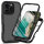 Outdoor Hülle iPhone 16 Pro, Panzer Handy Tasche 360 Grad TPU Case mit Displayschutz