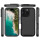 Outdoor Hülle iPhone 16 Pro, Panzer Handy Tasche 360 Grad TPU Case mit Displayschutz