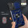 Panzer Hülle iPhone 16 Pro Handyhülle Kameraschutz Ringhalter Blau