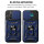Panzer Hülle iPhone 16 Pro Handyhülle Kameraschutz Ringhalter Blau