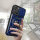Panzer Hülle iPhone 16 Pro Handyhülle Kameraschutz Ringhalter Blau
