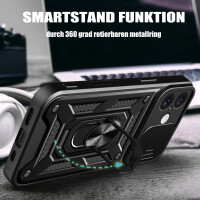 Handyhülle für Apple iPhone 16 Plus – Panzer Cover Case Schwarz