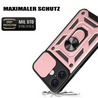 Handyhülle für Apple iPhone 16 Plus – Panzer Cover Case Roségold