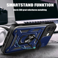 Handyhülle für Apple iPhone 16 Plus – Panzer Cover Case Blau