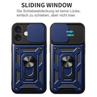 Handyhülle für Apple iPhone 16 Plus – Panzer Cover Case Blau