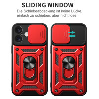 Handyhülle für Apple iPhone 16 Plus – Panzer Cover Case Rot