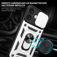 Handyhülle für Apple iPhone 16 Plus – Panzer Cover Case Silber