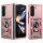 Outdoor Panzer Hülle für Samsung Galaxy Z Fold 6 mit Kameraschutz Ringhalter Rosegold