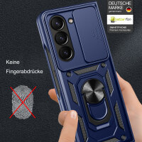 Outdoor Panzer Hülle für Samsung Galaxy Z Fold 6 mit Kameraschutz Ringhalter Blau