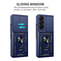 Outdoor Panzer Hülle für Samsung Galaxy Z Fold 6 mit Kameraschutz Ringhalter Blau