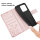 Hülle für iPhone 16 Pro Handy Tasche Handyhülle Schutzhülle Klapphülle Rosegold