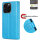 Hülle für iPhone 16 Pro Handy Tasche Handyhülle Schutzhülle Klapphülle Blau
