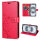 Hülle für iPhone 16 Plus Handy Tasche Handyhülle Schutzhülle Klapphülle Rot