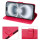 Hülle für iPhone 16 Plus Handy Tasche Handyhülle Schutzhülle Klapphülle Rot