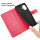 Hülle für iPhone 16 Plus Handy Tasche Handyhülle Schutzhülle Klapphülle Rot