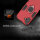 Hülle iPhone 16 Handyhülle Stoßfest 360° Drehbarer Ring Ständer TPU Back Cover Rot