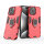 Hülle iPhone 16 Pro Max Handyhülle Stoßfest 360° Drehbarer Ring Ständer TPU Back Cover Rot