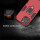 Hülle iPhone 16 Pro Max Handyhülle Stoßfest 360° Drehbarer Ring Ständer TPU Back Cover Rot