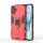 Hülle iPhone 16 Plus Handyhülle Stoßfest 360° Drehbarer Ring Ständer TPU Back Cover Rot